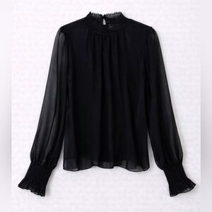 Wilfred Black Sheer Blouse